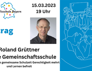 Plakat für den Online Vortrag von Roland Grüttner